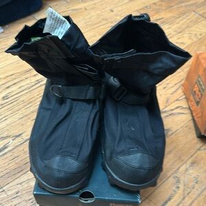News overshoe. These go over your shoes in the snow and ice